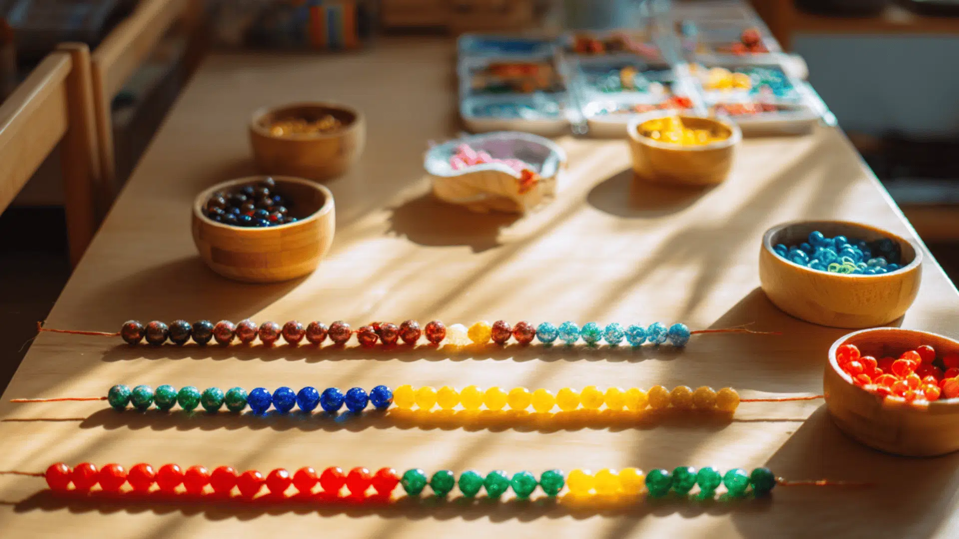 color pattern chains with beads math activities for preschoolers