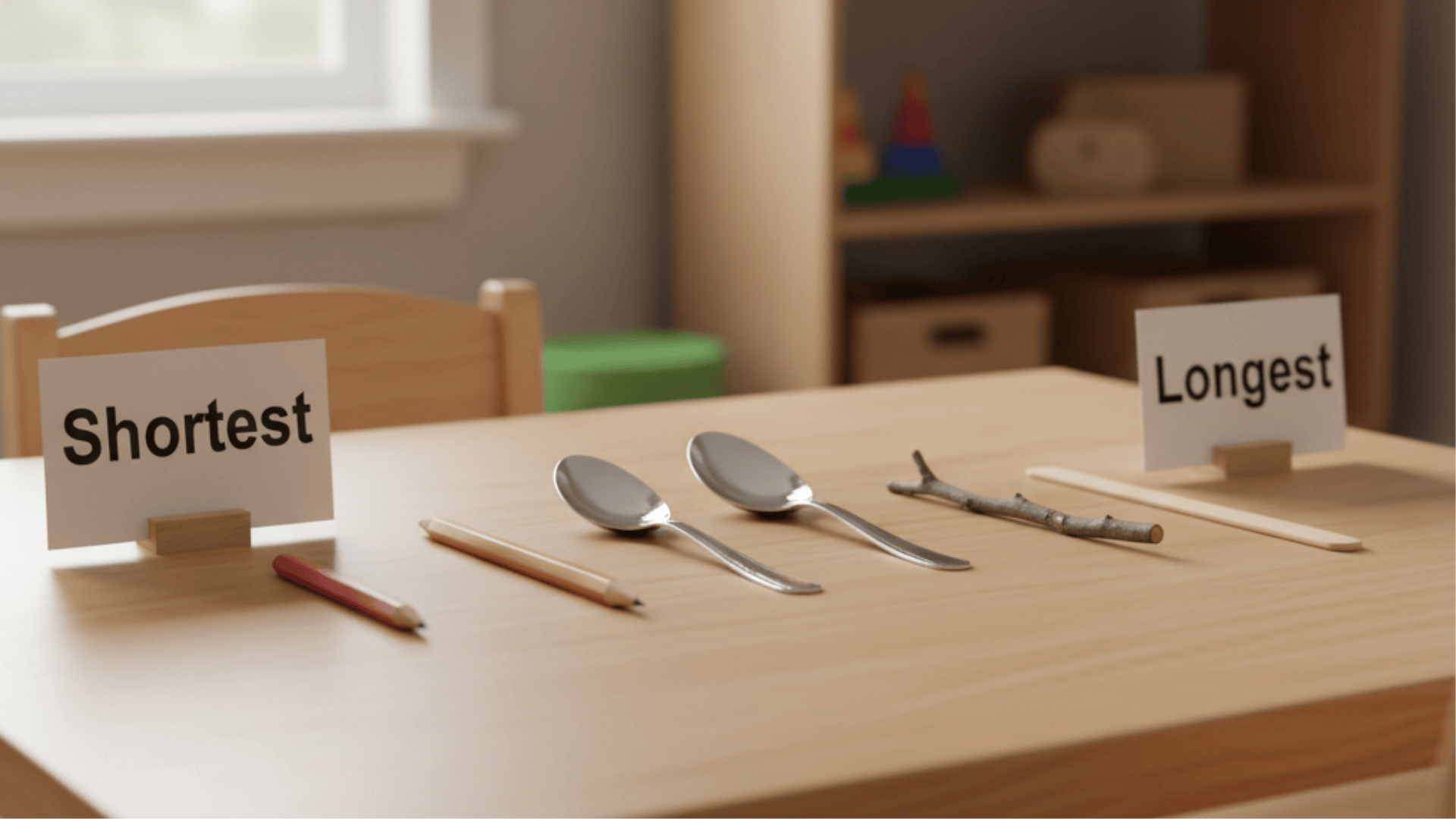 comparing length of everyday items math activities for preschoolers