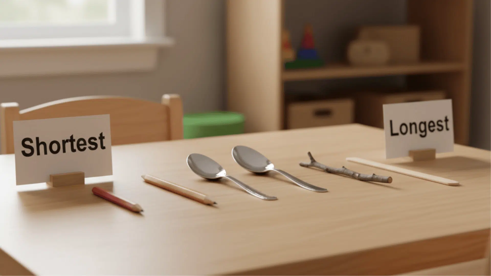 comparing length of everyday items math activities for preschoolers