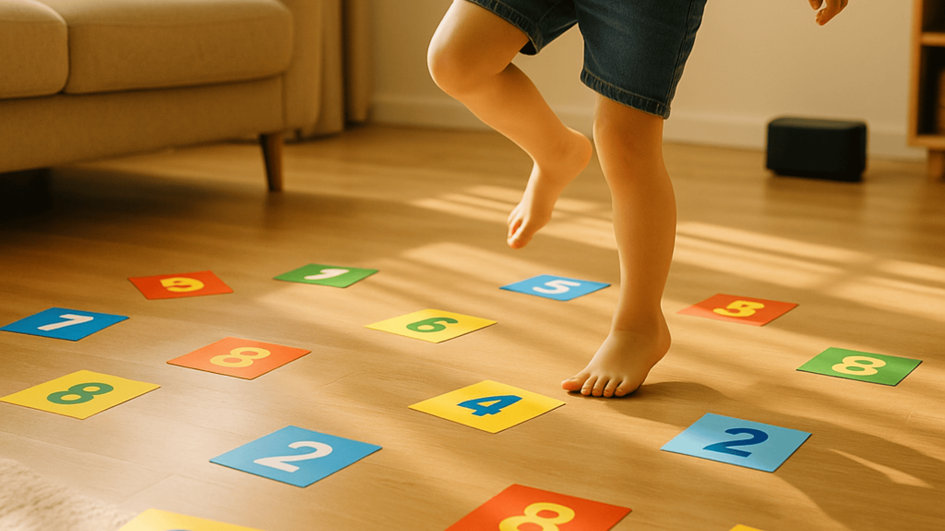 dancing with number cards math activities for preschoolers
