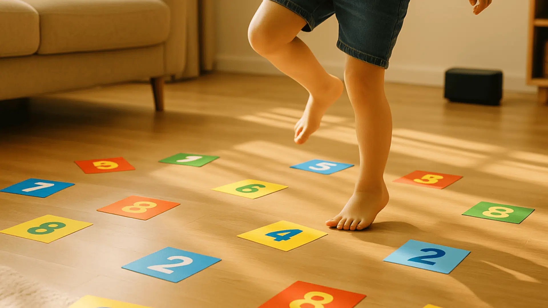 dancing with number cards math activities for preschoolers