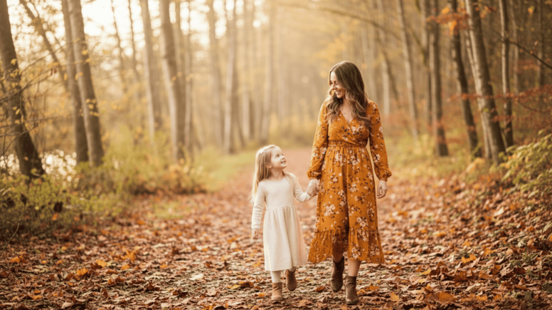 dresses and boots for a chic touch for outdoor fall family photo outfits
