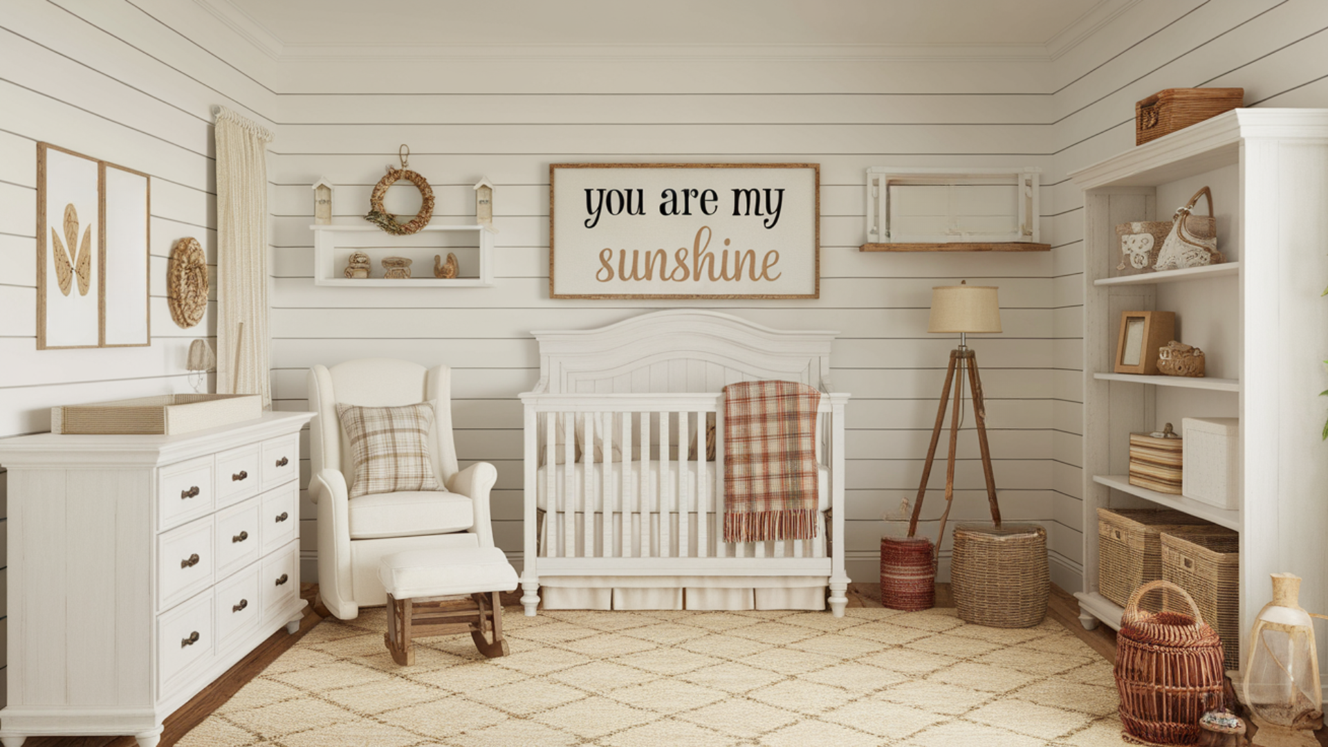farmhouse girl nursery theme