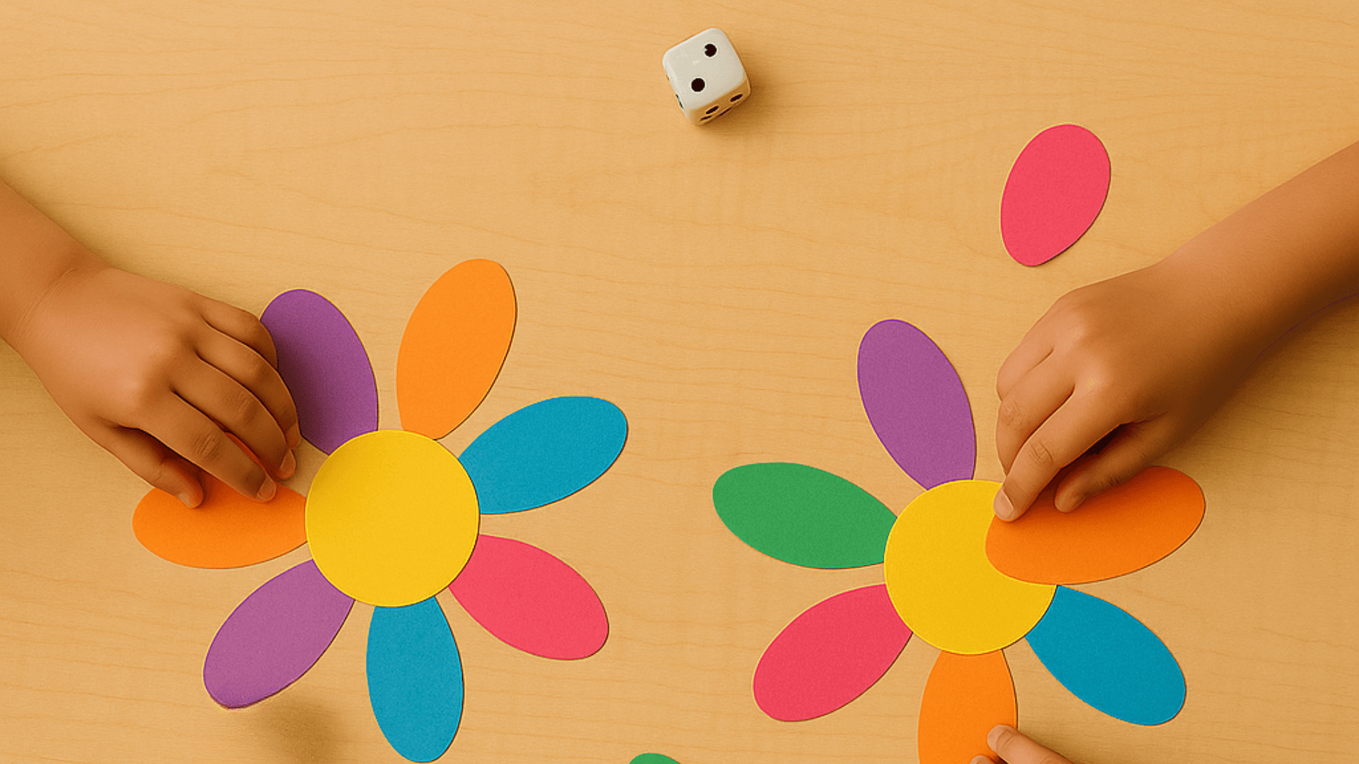 flower petal counting spring math activities for preschoolers