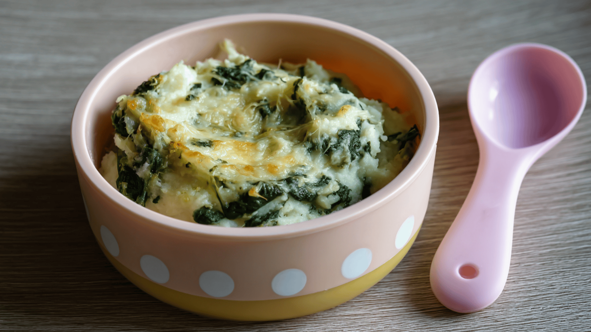 mashed potato with spinach and cheese homemade baby food