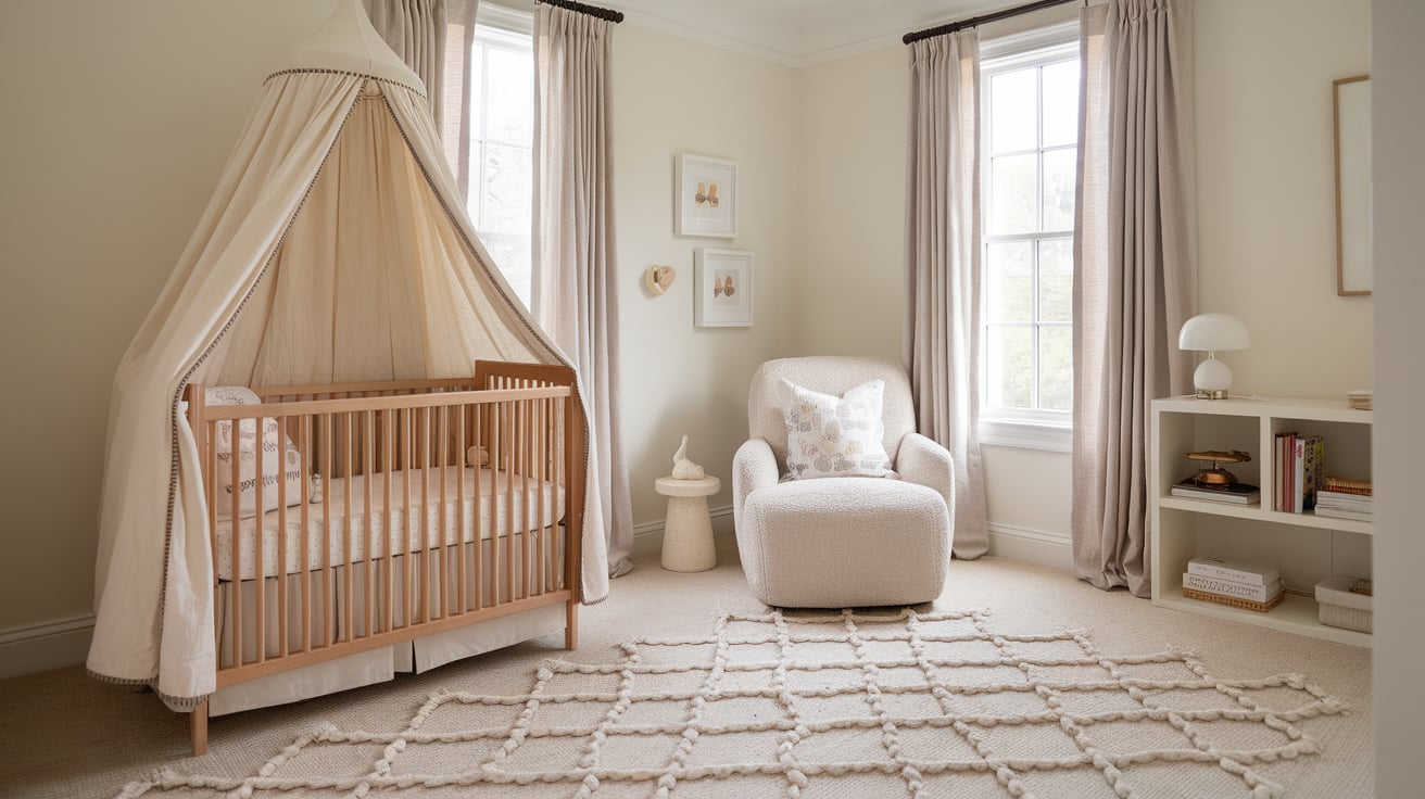 neutral girl nursery theme