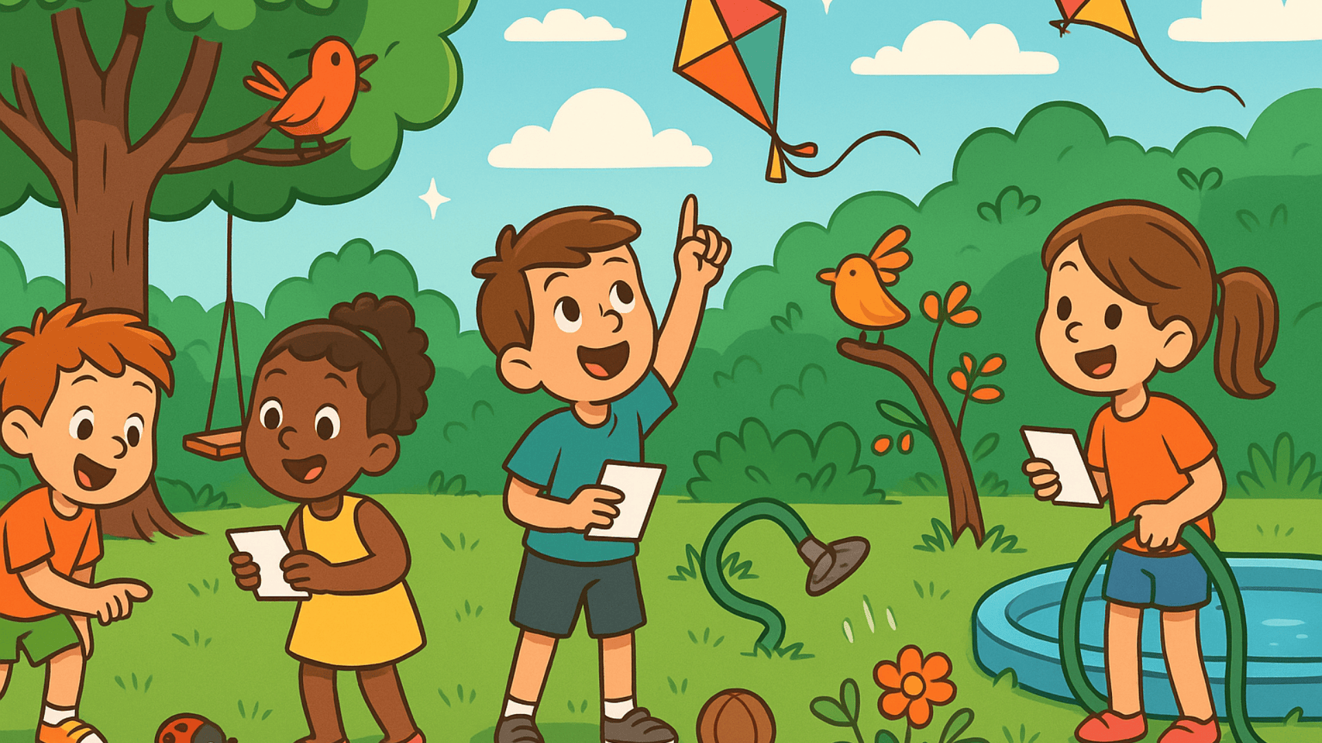 outdoor scavenger hunt clues