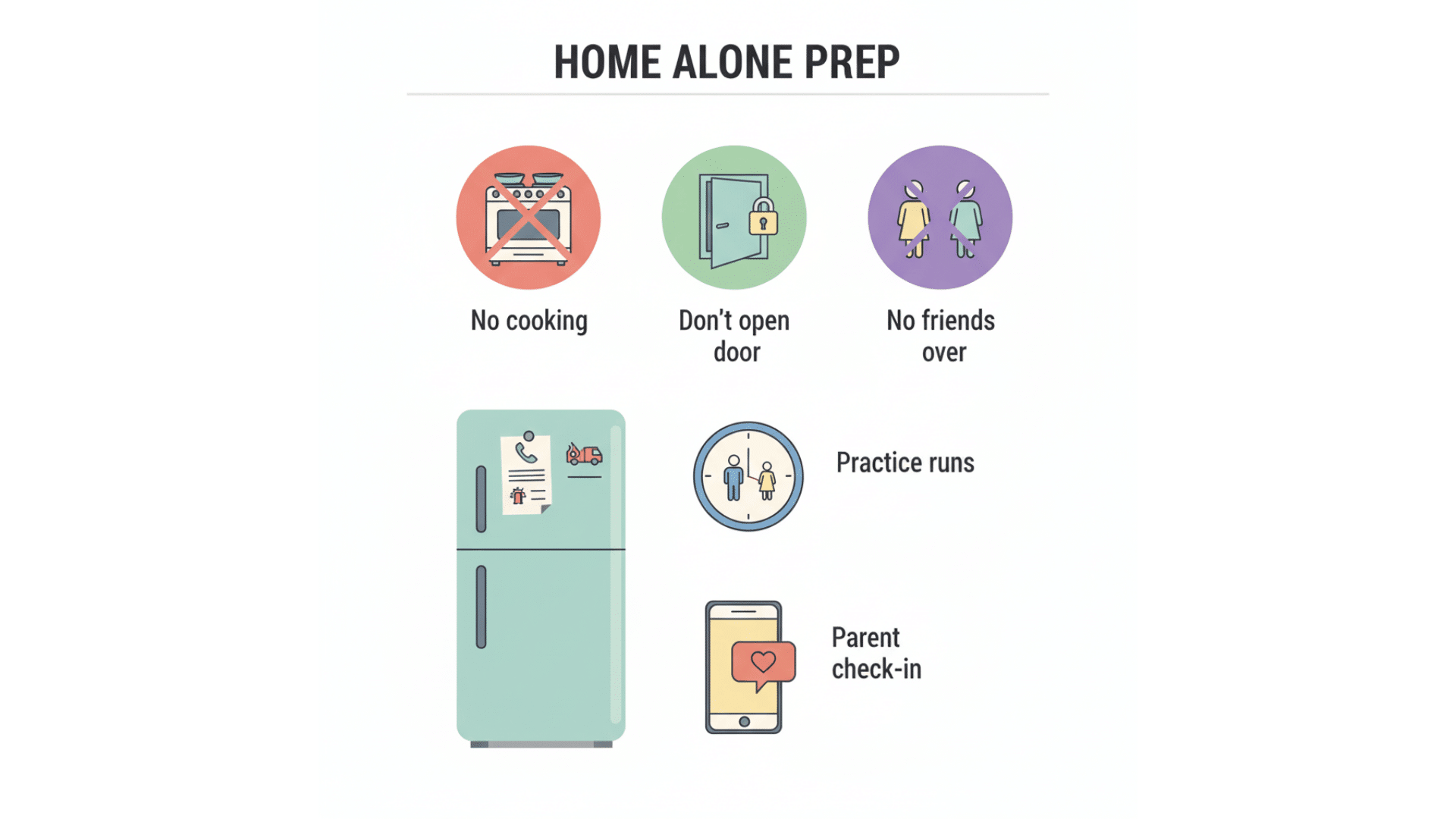 preparing your child to stay home alone