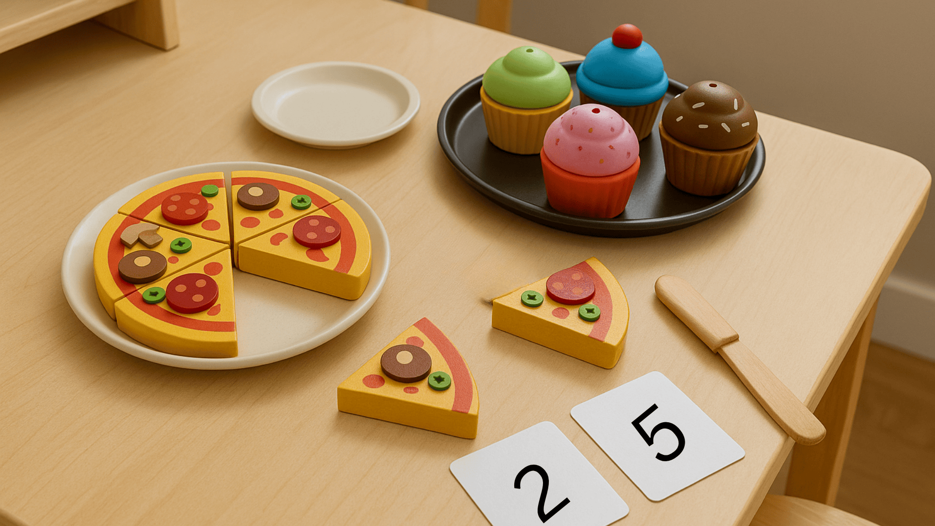 pretend pizzeria or bakery math activities for preschoolers