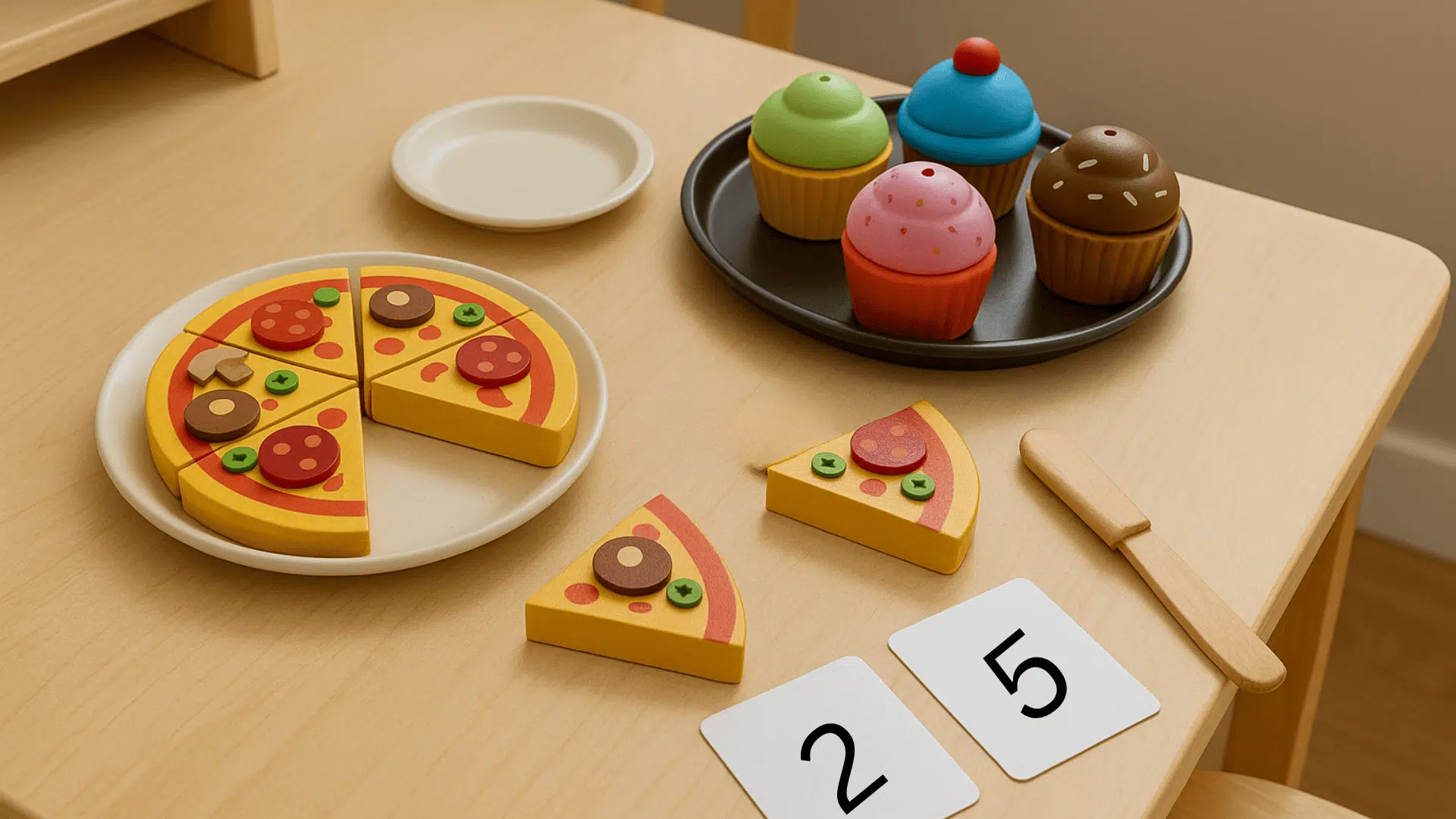 pretend pizzeria or bakery math activities for preschoolers