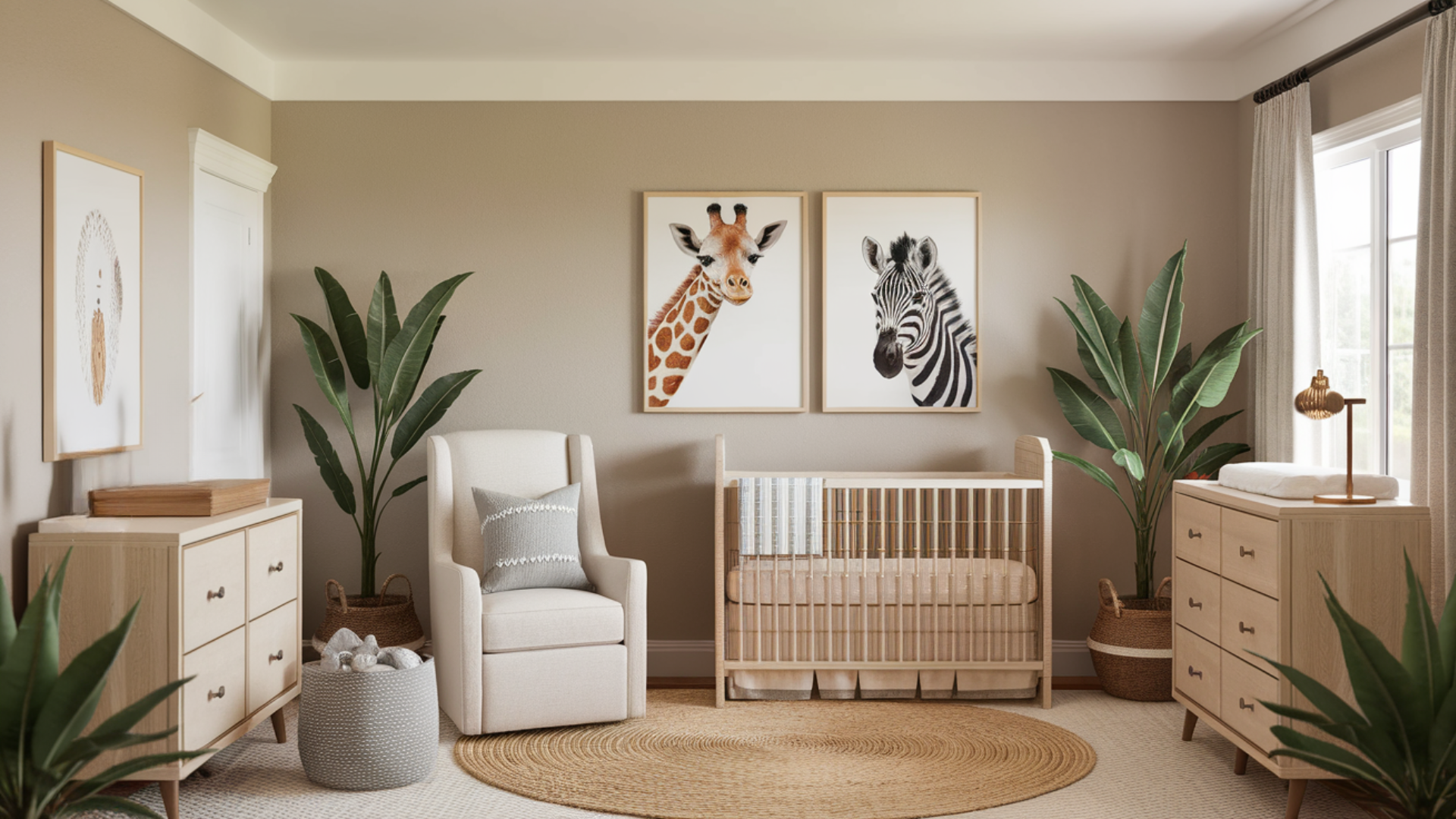 safari girl nursery theme