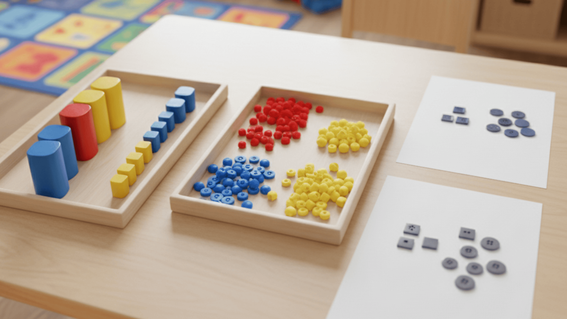 sorting by color and size math activities for preschoolers